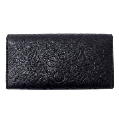 LOUIS VUITTON ルイ・ヴィトン ポルトフォイユ サラ 長財布 モノグラム アンプラント ノワール M82257 モノグラムアンプラント レディース 【中古】