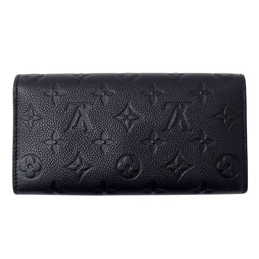 LOUIS VUITTON ルイ・ヴィトン ポルトフォイユ サラ 長財布 モノグラム アンプラント ノワール M82257 モノグラムアンプラント レディース 【中古】