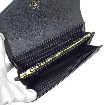 LOUIS VUITTON ルイ・ヴィトン ポルトフォイユ サラ 長財布 モノグラム アンプラント ノワール M82257 モノグラムアンプラント レディース 【中古】