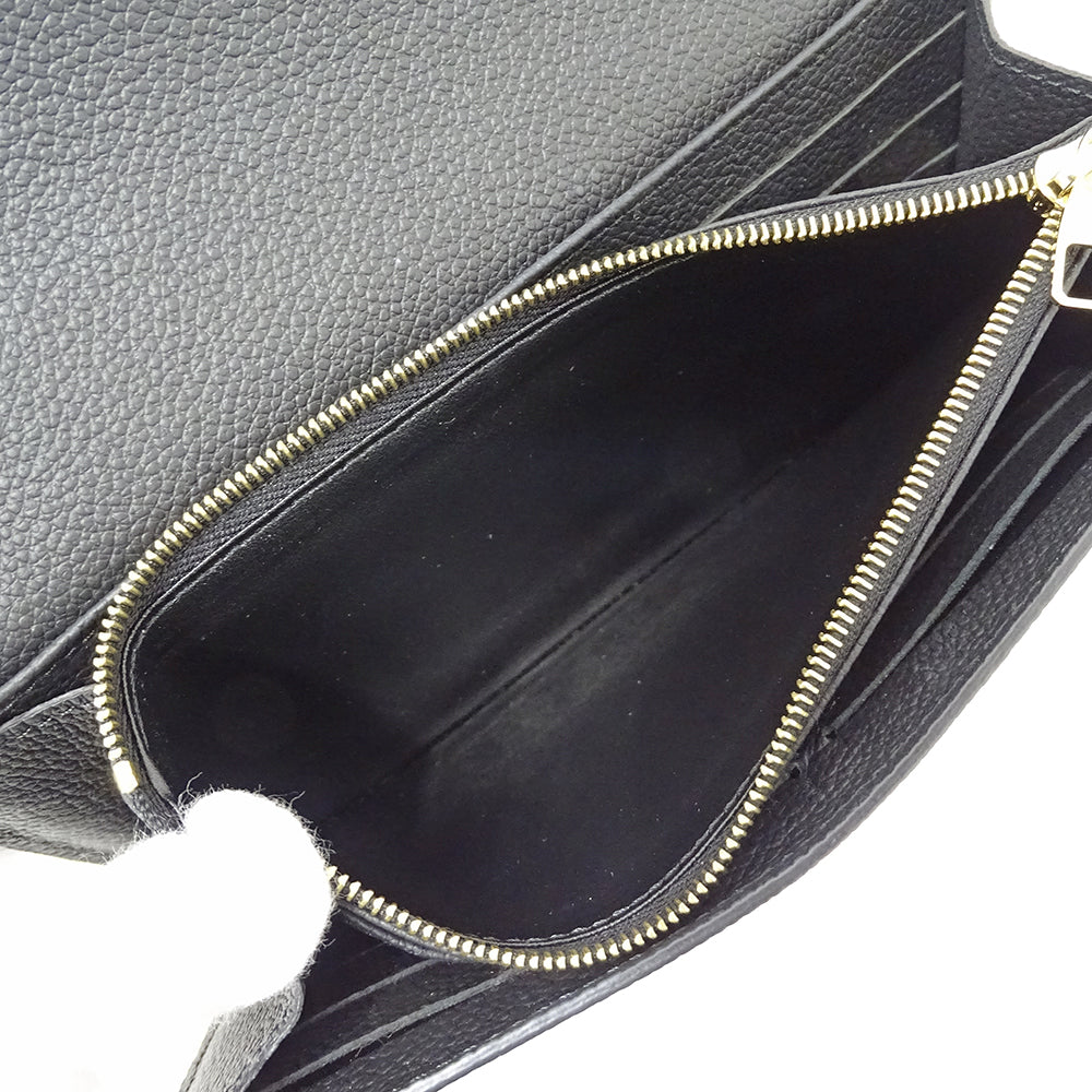 LOUIS VUITTON ルイ・ヴィトン ポルトフォイユ サラ 長財布 モノグラム アンプラント ノワール M82257 モノグラムアンプラント レディース 【中古】