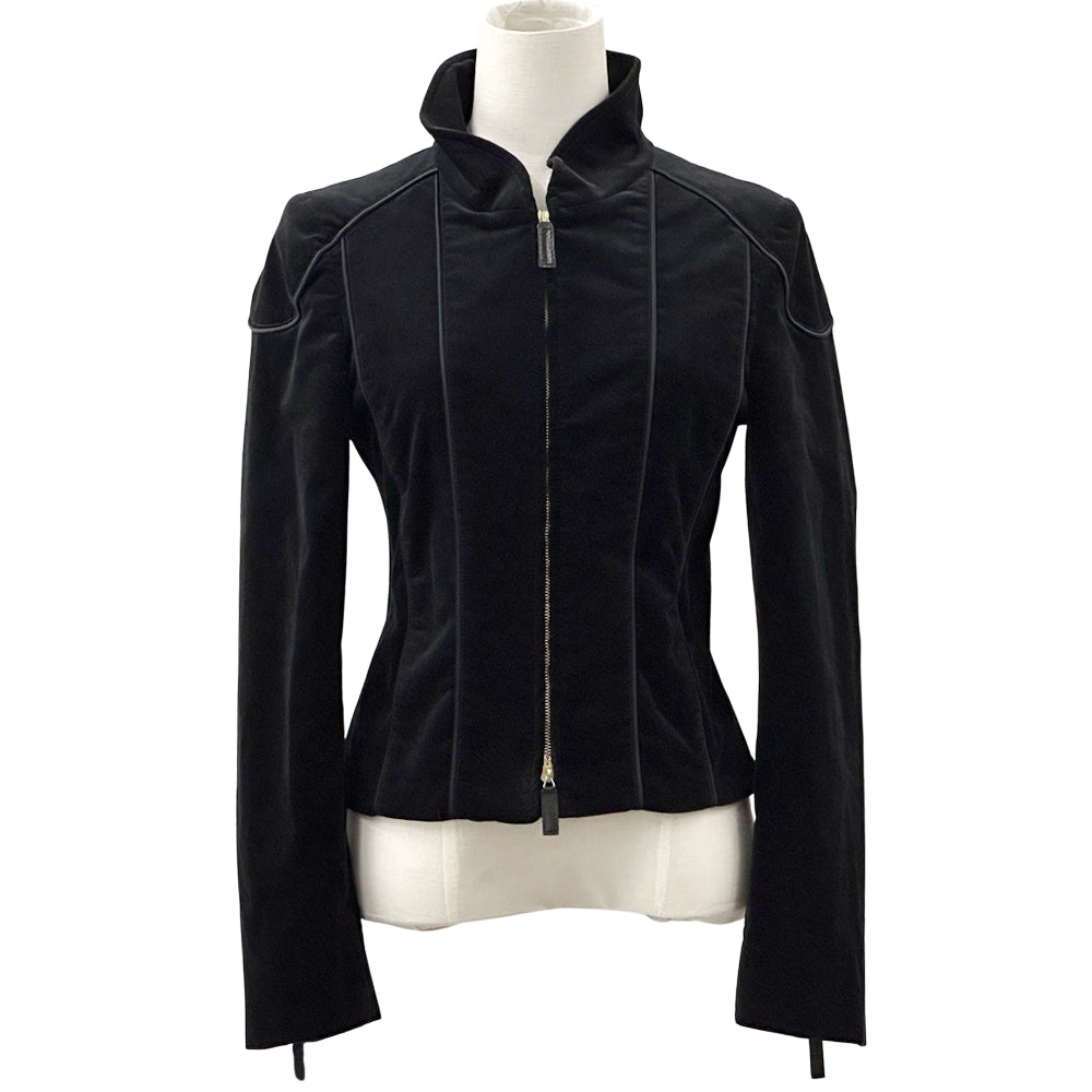 GUCCI グッチ ブルゾン ジャケット ブラック 165257 コットン レディース 【中古】