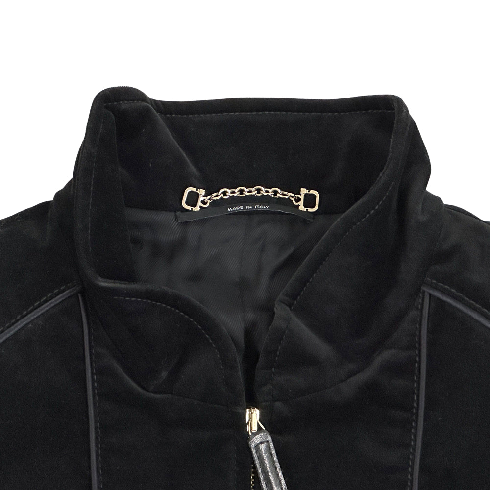 GUCCI グッチ ブルゾン ジャケット ブラック 165257 コットン レディース 【中古】