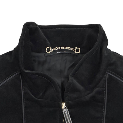 GUCCI グッチ ブルゾン ジャケット ブラック 165257 コットン レディース 【中古】