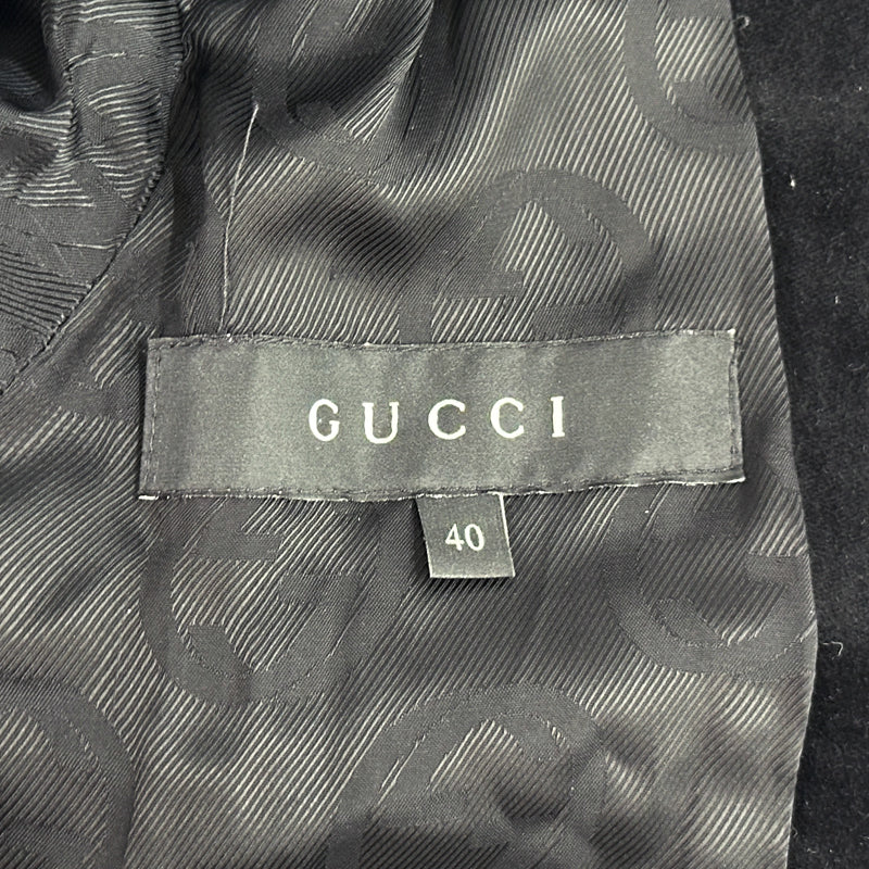 GUCCI グッチ ブルゾン ジャケット ブラック 165257 コットン レディース 【中古】