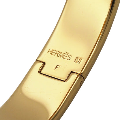 HERMES エルメス クリックH PM ブレスレット メタル オレンジ ゴールド レディース メンズ 【中古】