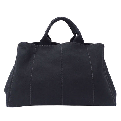 PRADA プラダ カナパL 2wayバッグ ブラック キャンバス レディース 【中古】