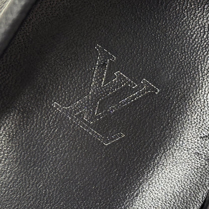 LOUIS VUITTON ルイ・ヴィトン LVドライバー ローファー モノグラム エクリプス ブラック グレー モノグラムエクリプス メンズ 【中古】