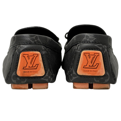 LOUIS VUITTON ルイ・ヴィトン LVドライバー ローファー モノグラム エクリプス ブラック グレー モノグラムエクリプス メンズ 【中古】