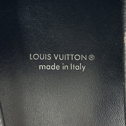 LOUIS VUITTON ルイ・ヴィトン LVドライバー ローファー モノグラム エクリプス ブラック グレー モノグラムエクリプス メンズ 【中古】