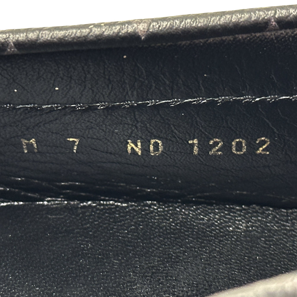 LOUIS VUITTON ルイ・ヴィトン LVドライバー ローファー モノグラム エクリプス ブラック グレー モノグラムエクリプス メンズ 【中古】