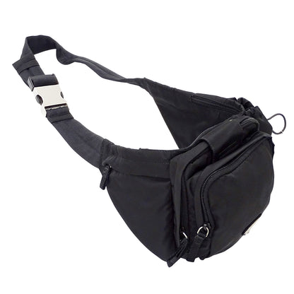PRADA プラダ ボディ・ウエストバッグ ブラック 2VL056 ナイロン レディース メンズ 【中古】