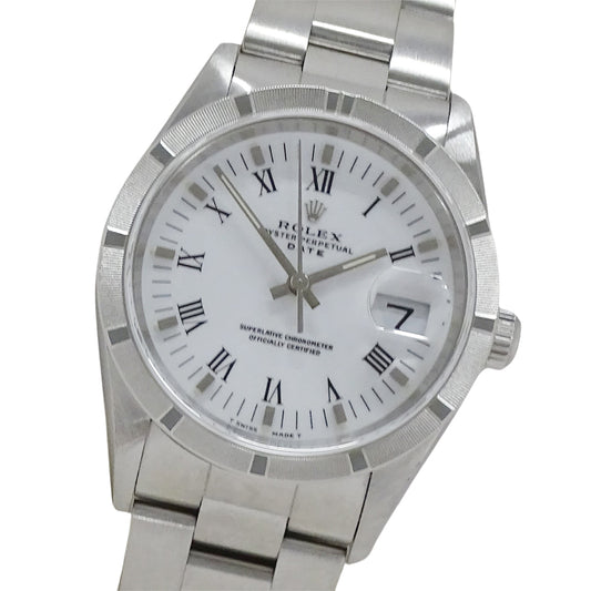 ROLEX ロレックス オイスターパーペチュアル デイト 15210 A番 メンズ 腕時計 自動巻き AT ステンレス SS 磨き済み 【中古】