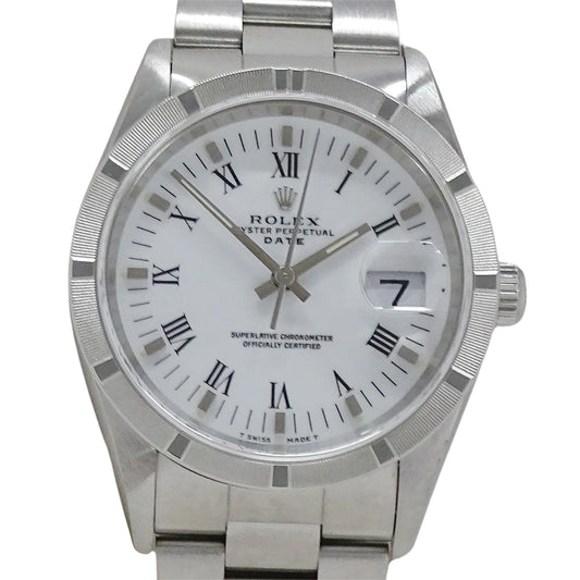 ROLEX ロレックス オイスターパーペチュアル デイト 15210 A番 メンズ 腕時計 自動巻き AT ステンレス SS 磨き済み 【中古】