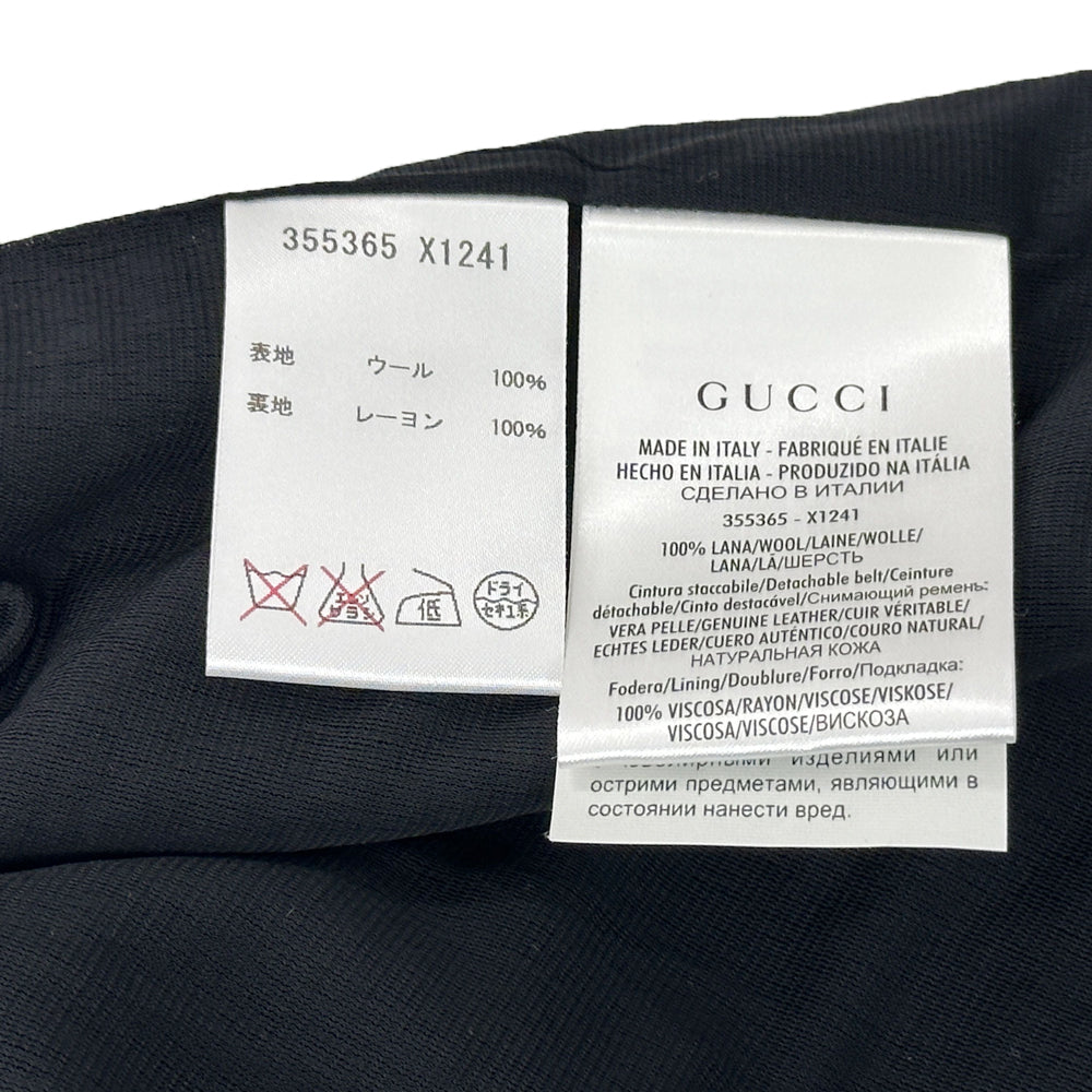 GUCCI グッチ ワンピース ブラック 355365 ウール レディース 【中古】