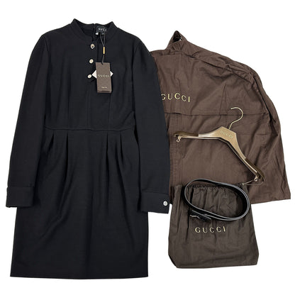 GUCCI グッチ ワンピース ブラック 355365 ウール レディース 【中古】