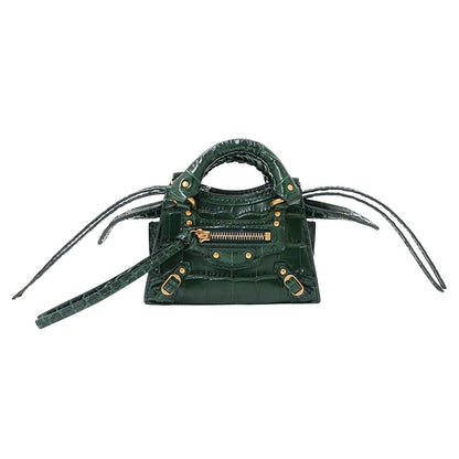 BALENCIAGA バレンシアガ ネオクラシック スーパーナノ 2wayバッグ グリーン 669537 レザー レディース 【中古】