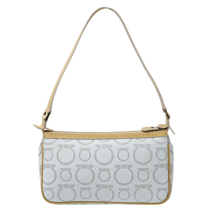 Ferragamo フェラガモ ポーチ ライトブルー レザー レディース 【中古】