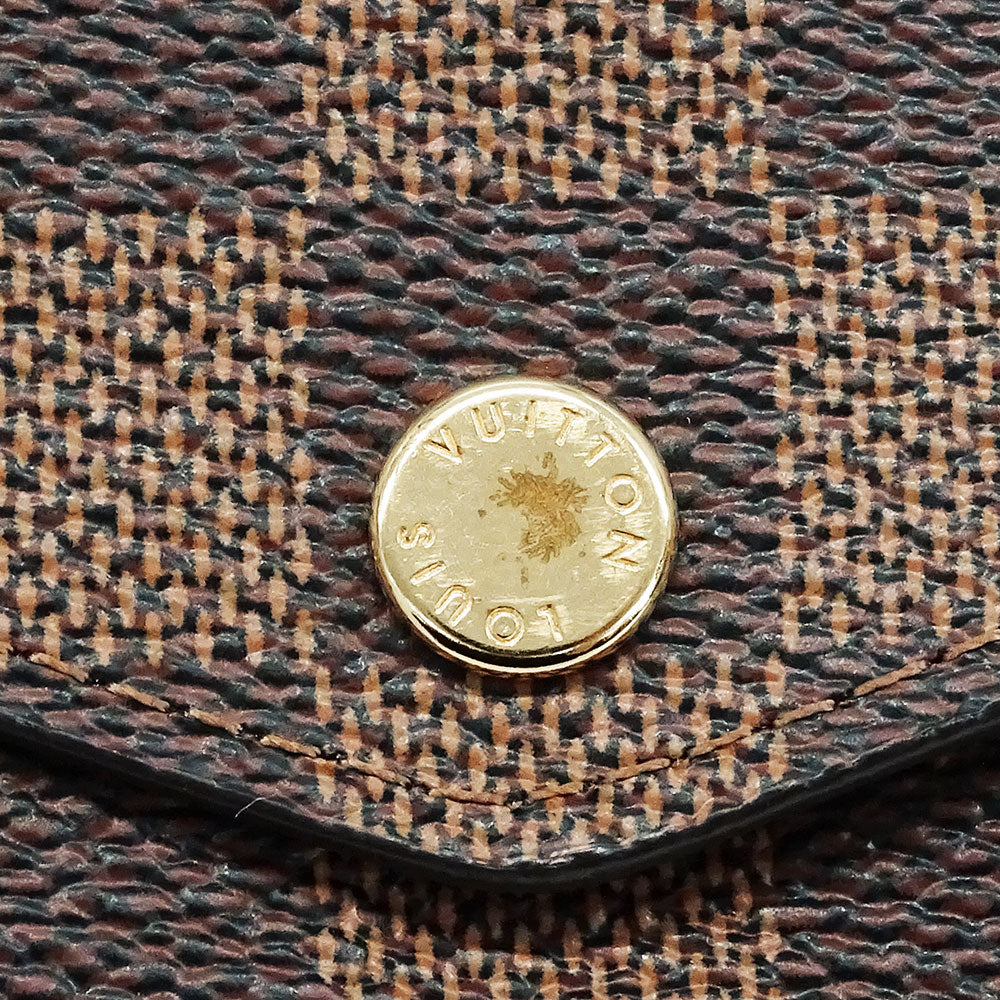 LOUIS VUITTON ルイ・ヴィトン ポルトフォイユ・サラ 長財布 ダミエ ローズバレリーヌ N60114 ダミエキャンバス レディース 【中古】