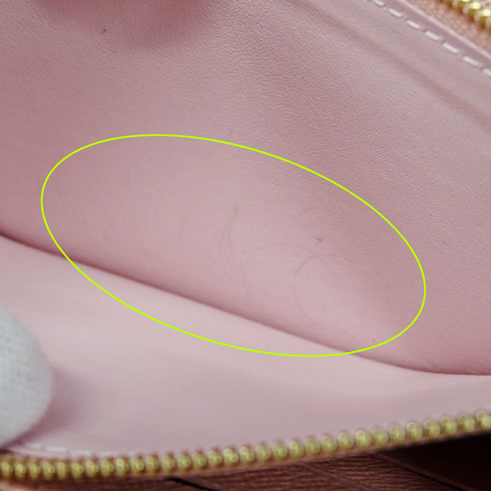 LOUIS VUITTON ルイ・ヴィトン ポルトフォイユ・サラ 長財布 ダミエ ローズバレリーヌ N60114 ダミエキャンバス レディース 【中古】