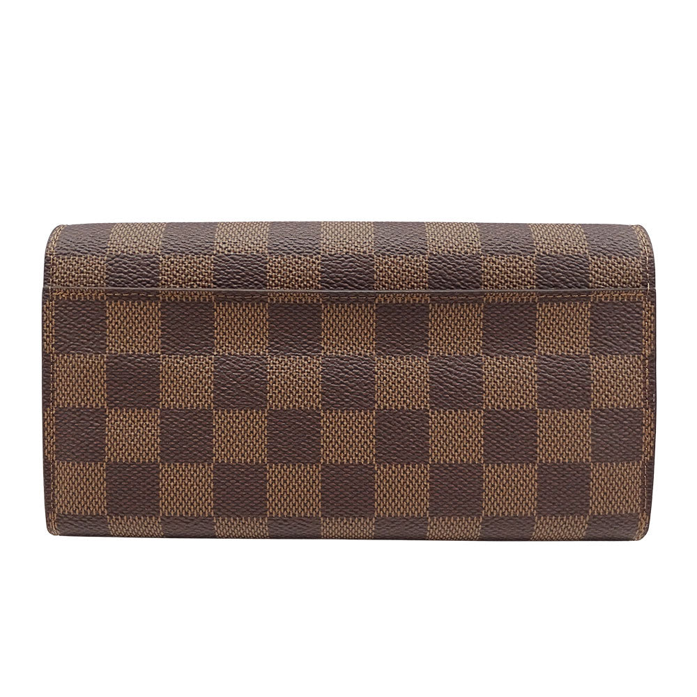 LOUIS VUITTON ルイ・ヴィトン ポルトフォイユ・サラ 長財布 ダミエ ローズバレリーヌ N60114 ダミエキャンバス レディース 【中古】