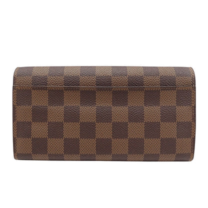 LOUIS VUITTON ルイ・ヴィトン ポルトフォイユ・サラ 長財布 ダミエ ローズバレリーヌ N60114 ダミエキャンバス レディース 【中古】