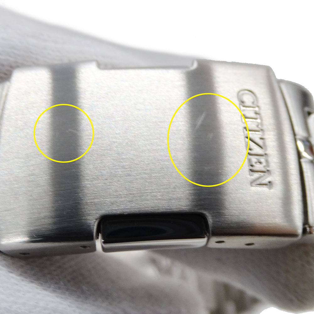 CITIZEN シチズン コレクション CB0011-69L メンズ 腕時計 エコドライブ ソーラー 電波 ステンレス SS シルバー ネイビー 【中古】