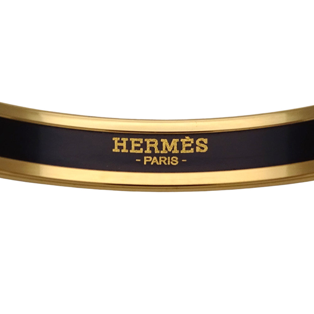 HERMES エルメス エマイユPM バングル メタル ゴールド マルチカラー レディース 【中古】
