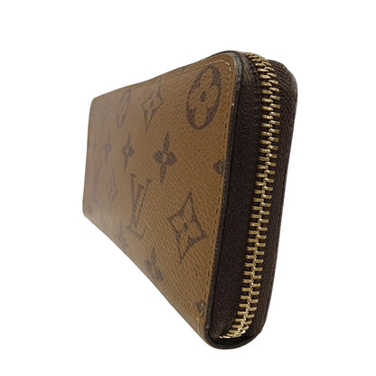 LOUIS VUITTON ルイ・ヴィトン ポルトフォイユ・クレマンス 長財布 モノグラムリバース ブラウン M82336 レディース 【中古】