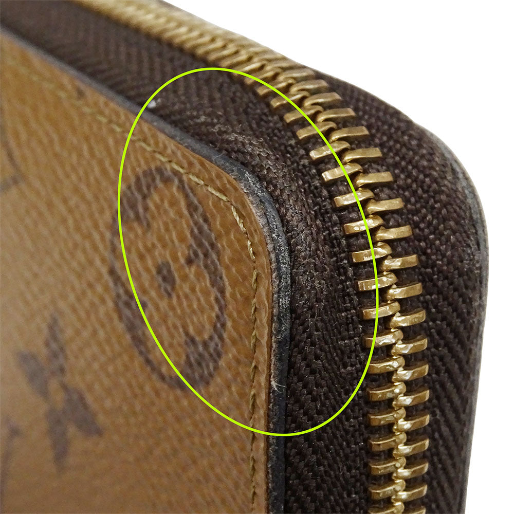 LOUIS VUITTON ルイ・ヴィトン ポルトフォイユ・クレマンス 長財布 モノグラムリバース ブラウン M82336 レディース 【中古】