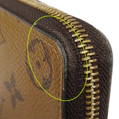 LOUIS VUITTON ルイ・ヴィトン ポルトフォイユ・クレマンス 長財布 モノグラムリバース ブラウン M82336 レディース 【中古】