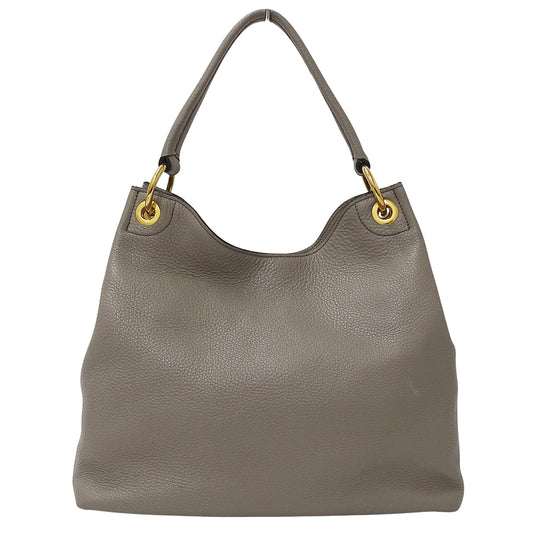 PRADA プラダ ショルダーバッグ グレージュ 1BC051 レザー レディース 【中古】