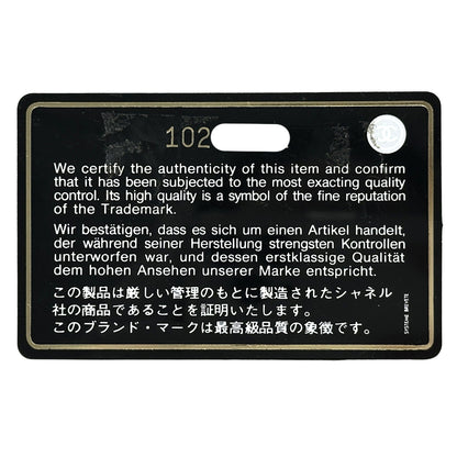 CHANEL シャネル 二つ折り財布 カンボン ベージュ オレンジ レザー レディース 【中古】