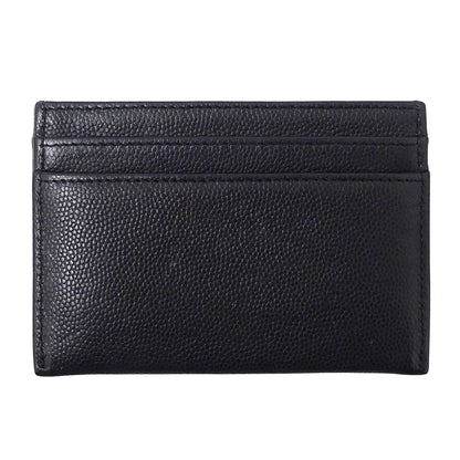 CHANEL シャネル カードケース ブラック キャビアスキン レディース 【中古】