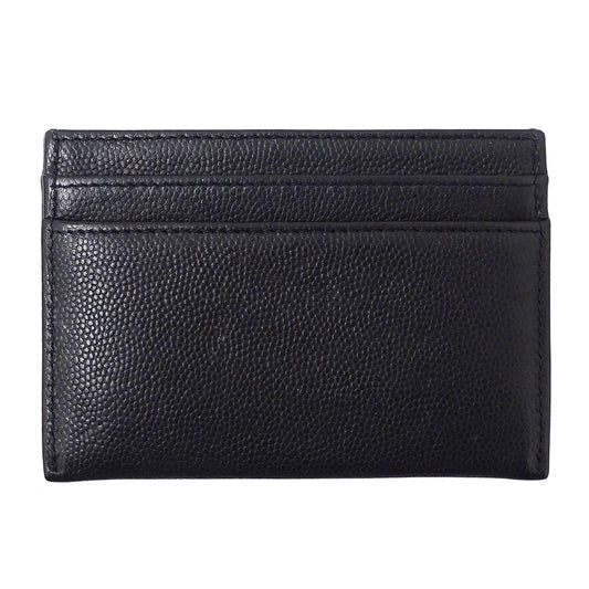 CHANEL シャネル カードケース ブラック キャビアスキン レディース 【中古】