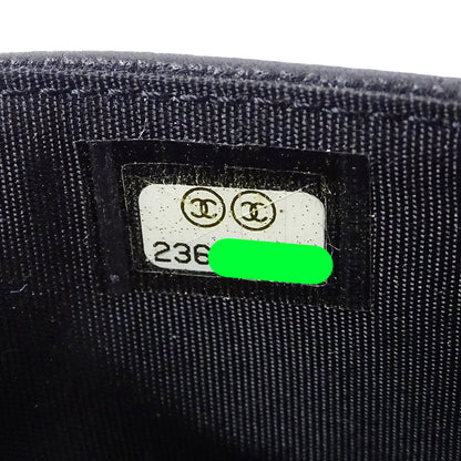 CHANEL シャネル カードケース ブラック キャビアスキン レディース 【中古】