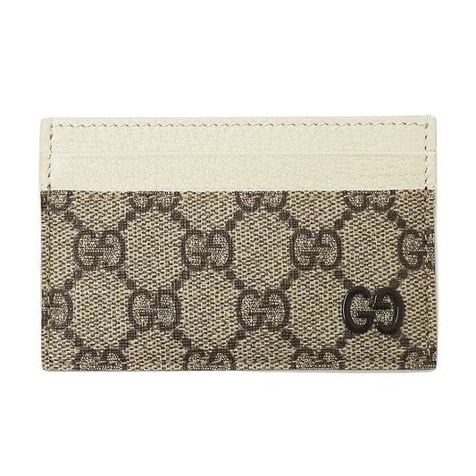 GUCCI グッチ カードケース ベージュ ブラウン 768248 GGスプリームキャンバス レディース メンズ 【中古】