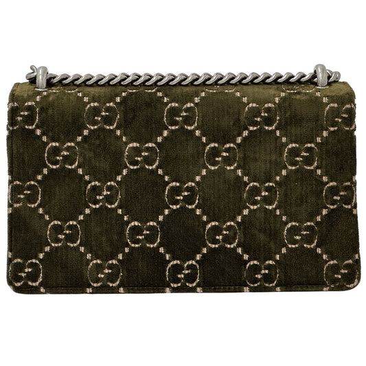 GUCCI グッチ ショルダーバッグ ディオニュソス GGスエード カーキ 499623 スエード レディース 【中古】