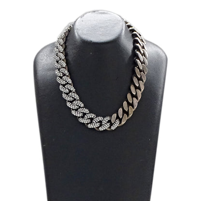 SAINT LAURENT サンローラン チョーカー メタル シルバー レディース メンズ 【中古】