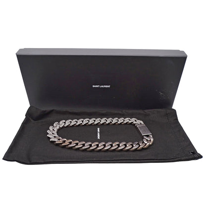 SAINT LAURENT サンローラン チョーカー メタル シルバー レディース メンズ 【中古】