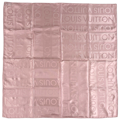 LOUIS VUITTON ルイ・ヴィトン スカーフ ピンク シルク レディース 【中古】