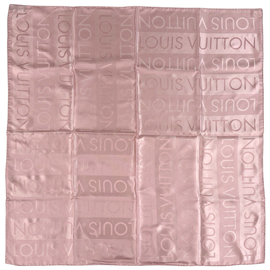 LOUIS VUITTON ルイ・ヴィトン スカーフ ピンク シルク レディース 【中古】