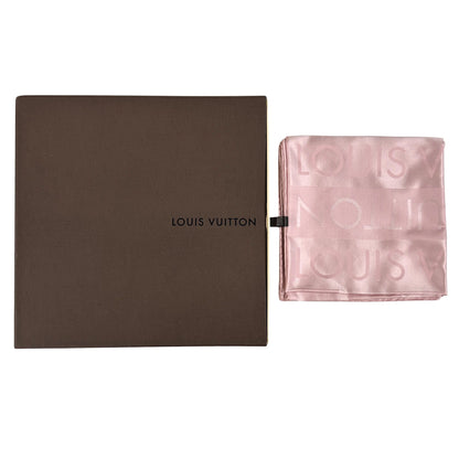 LOUIS VUITTON ルイ・ヴィトン スカーフ ピンク シルク レディース 【中古】