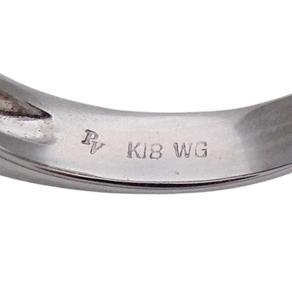 Ponte Vecchio ポンテヴェキオ リング 指輪 K18WG ホワイトゴールド ダイヤモンド 約10号 レディース 磨き済み 【中古】