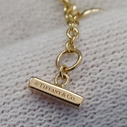 TIFFANY&Co. ティファニー Tトゥ サークル ブレスレット 750PG ピンクゴールド ダイヤモンド マザーオブパール レディース 磨き済み 【中古】