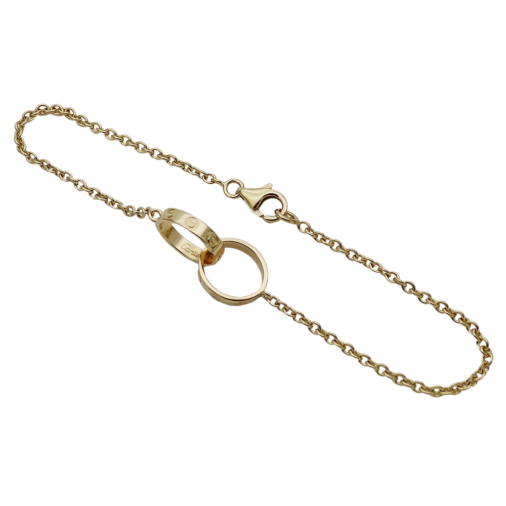 Cartier カルティエ ベビーラブ LOVE ブレスレット 750YG イエローゴールド レディース 磨き済み 【中古】