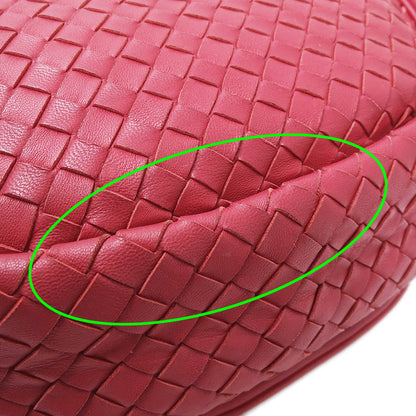 BOTTEGAVENETA ボッテガ・ヴェネタ ショルダーバッグ イントレチャート レッド～ピンク系 レザー レディース 【中古】