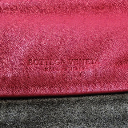 BOTTEGAVENETA ボッテガ・ヴェネタ ショルダーバッグ イントレチャート レッド～ピンク系 レザー レディース 【中古】