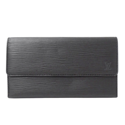LOUIS VUITTON ルイ・ヴィトン ポルトトレゾール・インターナショナル 長財布 エピ ノワール M63382 エピレザー メンズ 【中古】