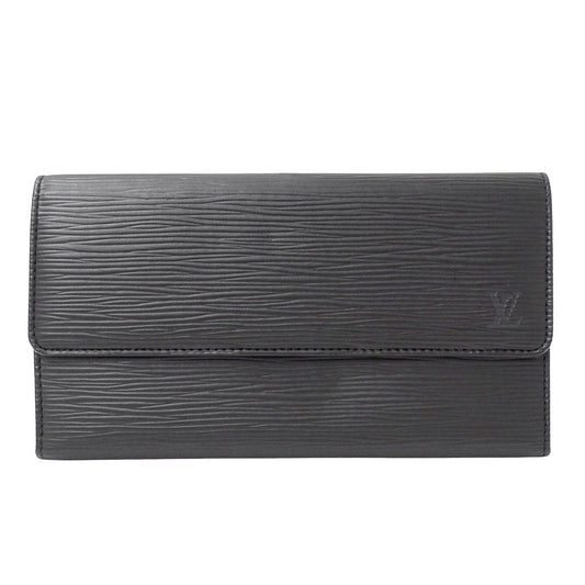 LOUIS VUITTON ルイ・ヴィトン ポルトトレゾール・インターナショナル 長財布 エピ ノワール M63382 エピレザー メンズ 【中古】