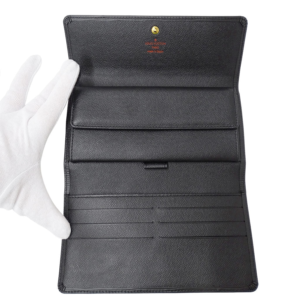 LOUIS VUITTON ルイ・ヴィトン ポルトトレゾール・インターナショナル 長財布 エピ ノワール M63382 エピレザー メンズ 【中古】